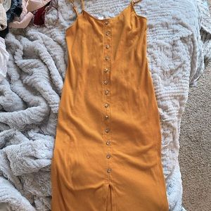 Mustard maxi dress